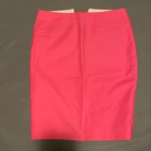 Hot pink pencil skirt